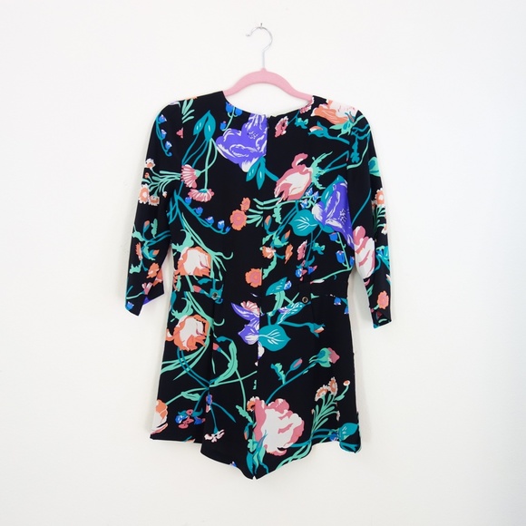 Silk Floral Romper, Size 4 - Picture 9 of 12